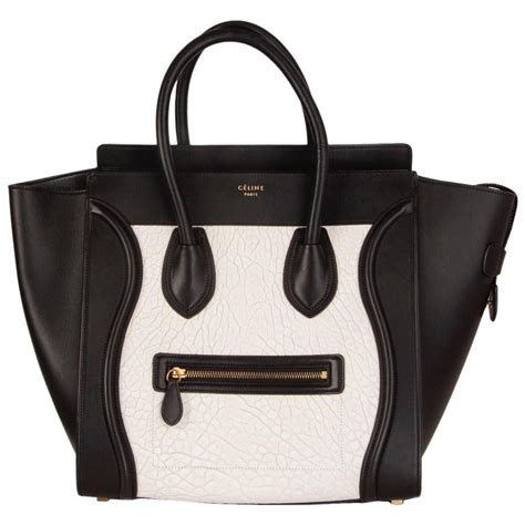 black white and brown celine bag|celine bag black white.